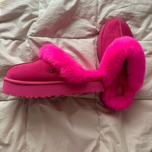 Pink Platform Ugg Slippers